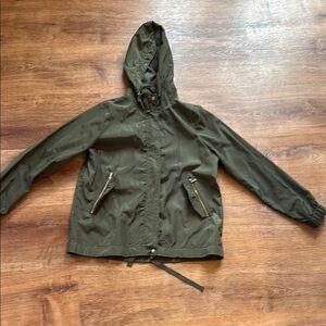 Olive Green Hooded Jacket